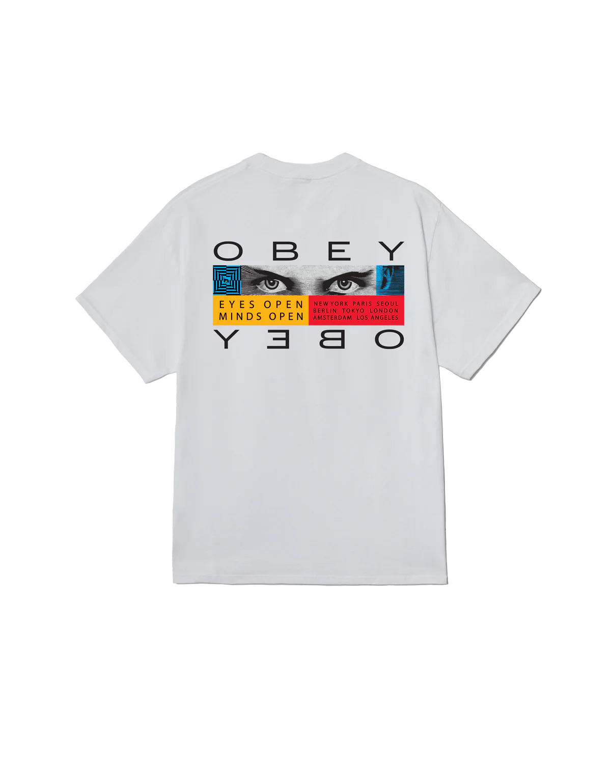 T-SHIRT EYES OPEN IN COTONE BIANCO
