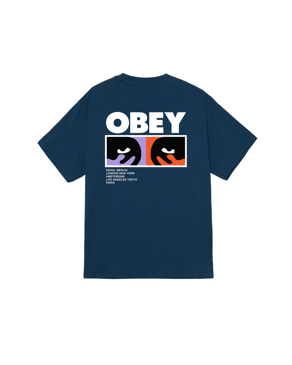 T-SHIRT ALWAYS WATCHING IN COTONE BLU HARBOR