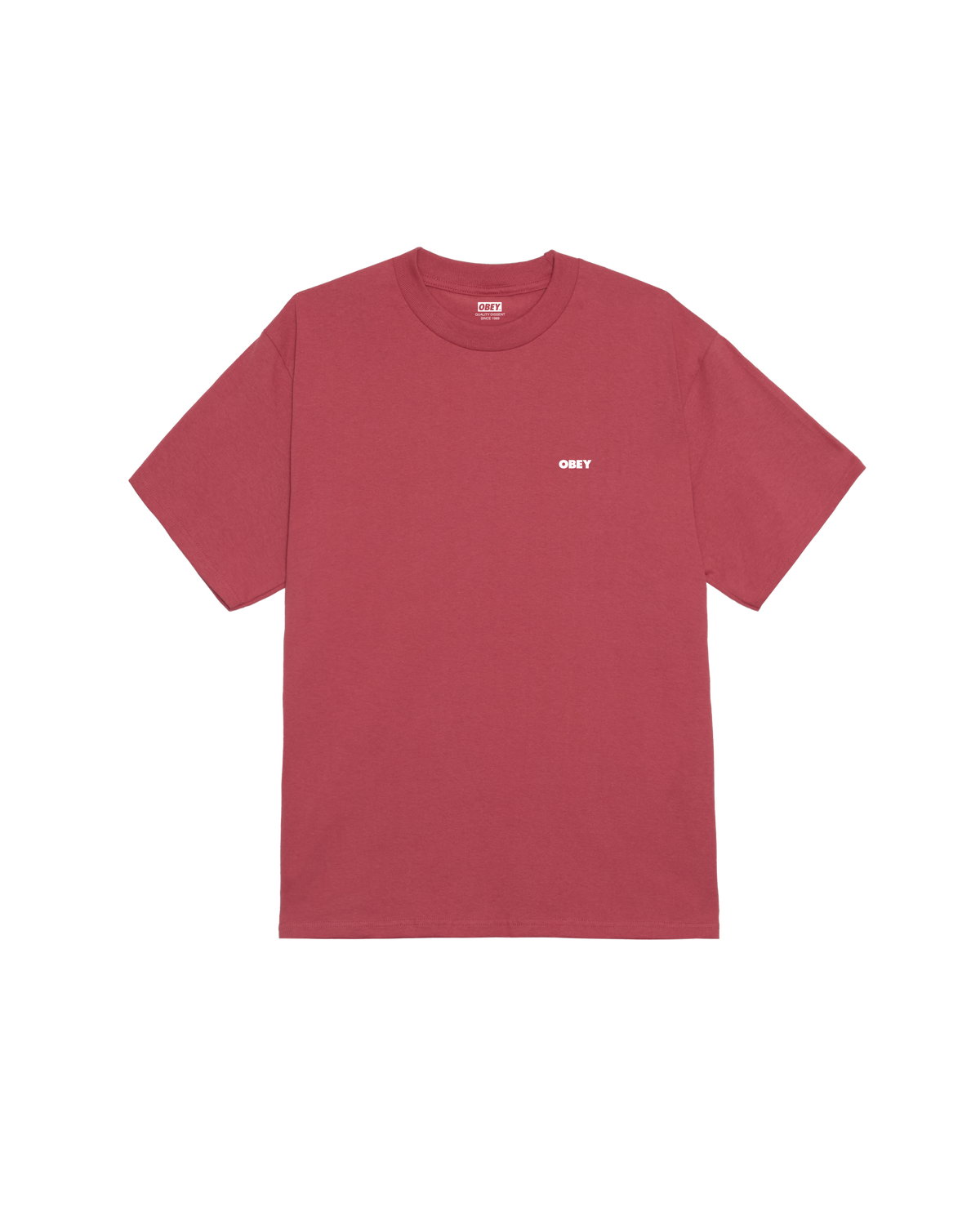 T-SHIRT PEEP HOLE IN COTONE ROSSO MINERALE