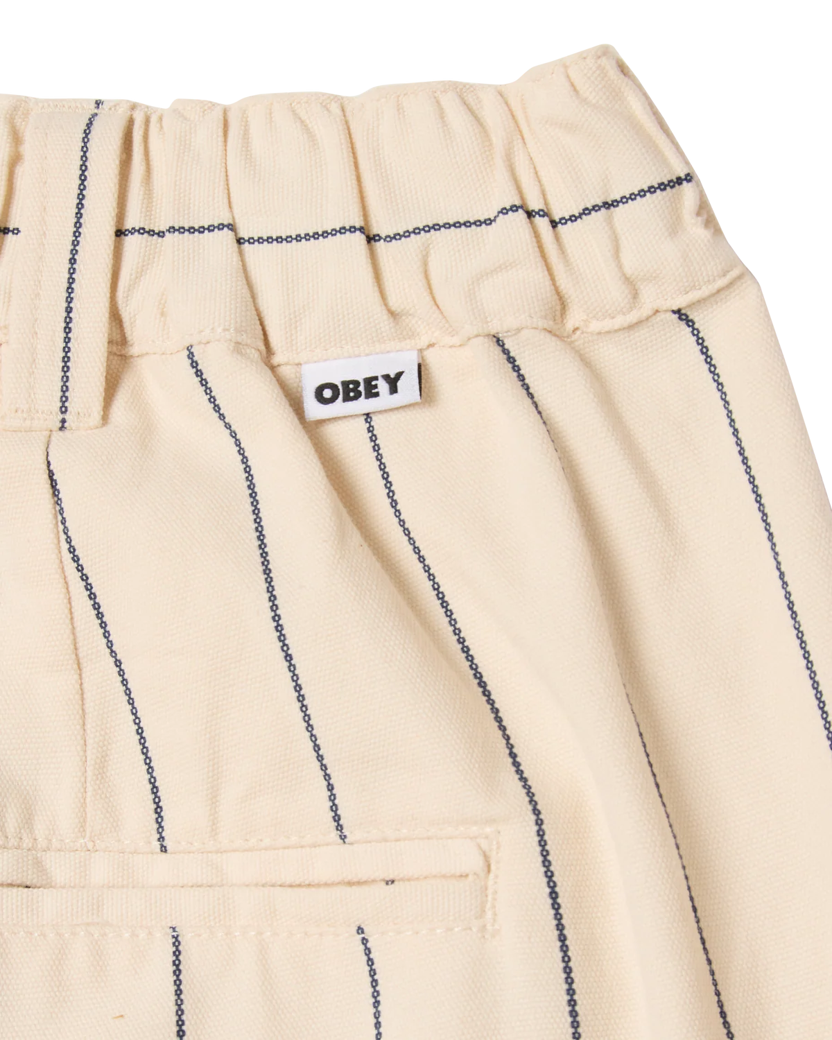 SHORT A STRISCE IN COTONE CANVAS