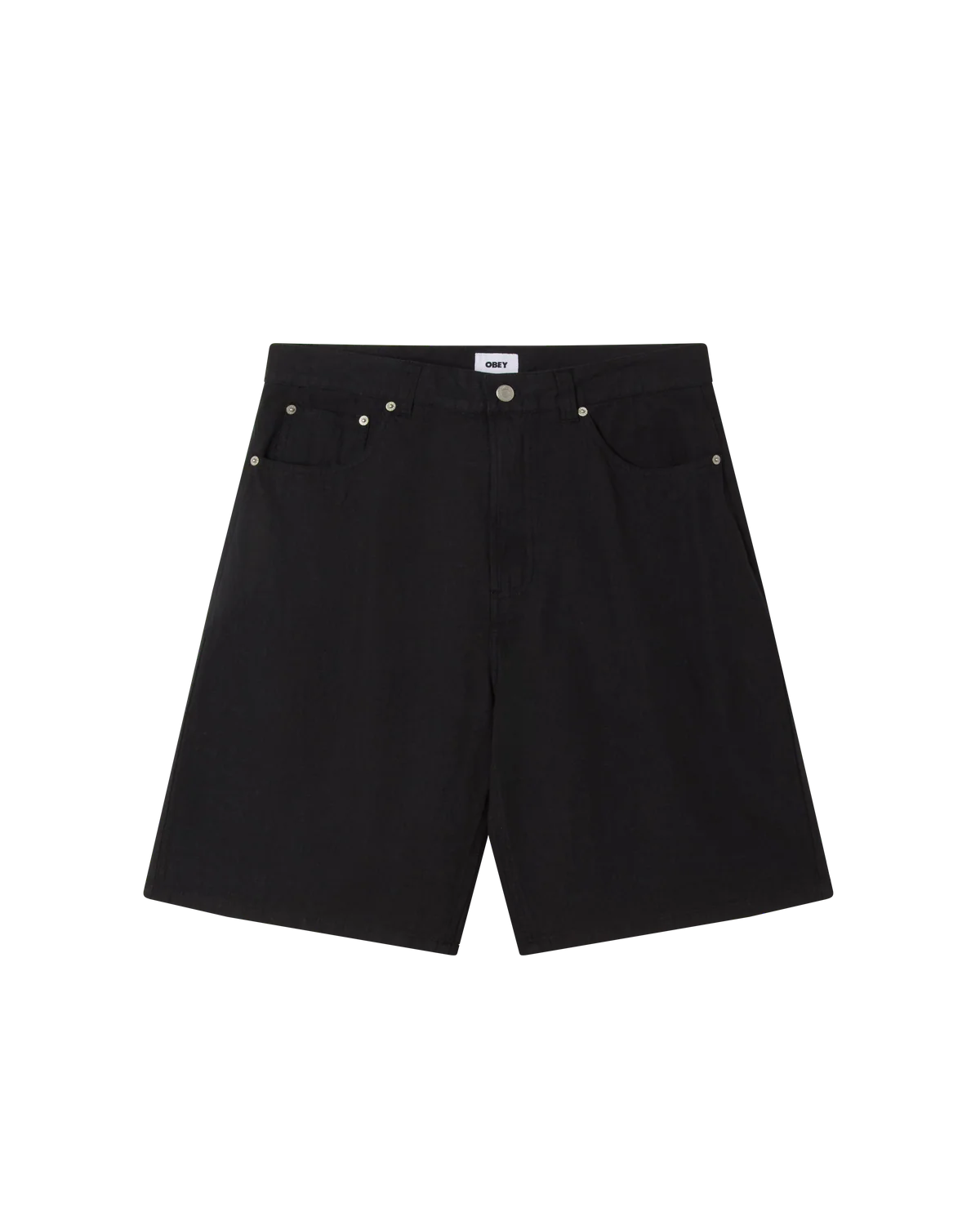 SHORTS BAGGY IN LINO NERO