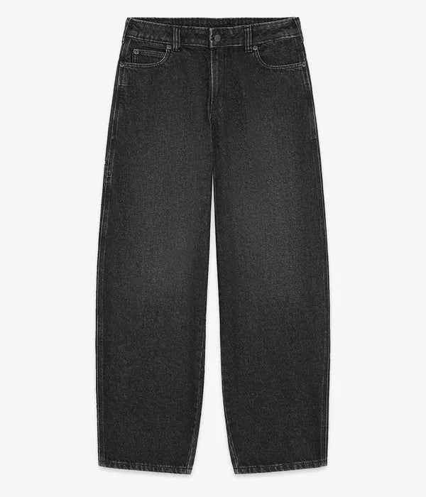 958 BAGGY TAPERED WORK JEANS BLACK WASH FADED