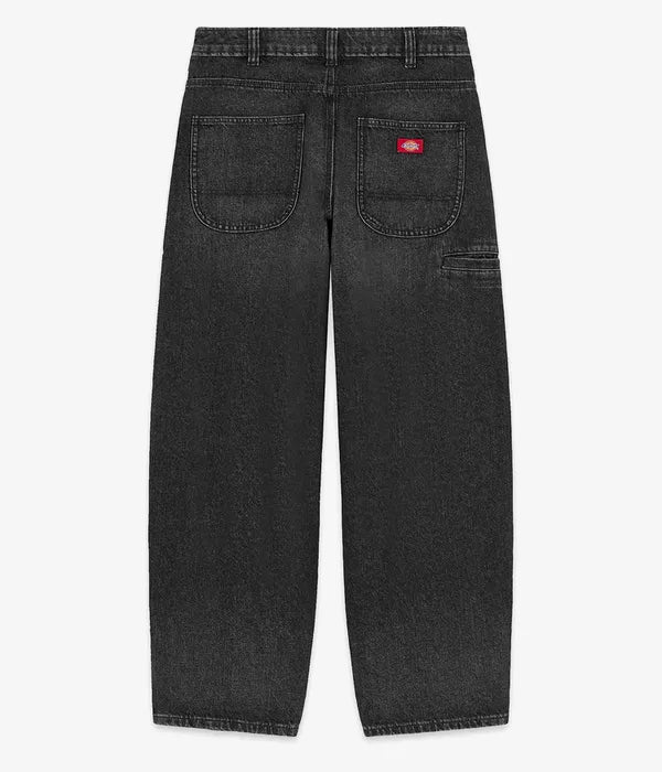 958 BAGGY TAPERED WORK JEANS BLACK WASH FADED