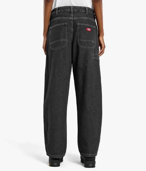 958 BAGGY TAPERED WORK JEANS BLACK WASH FADED