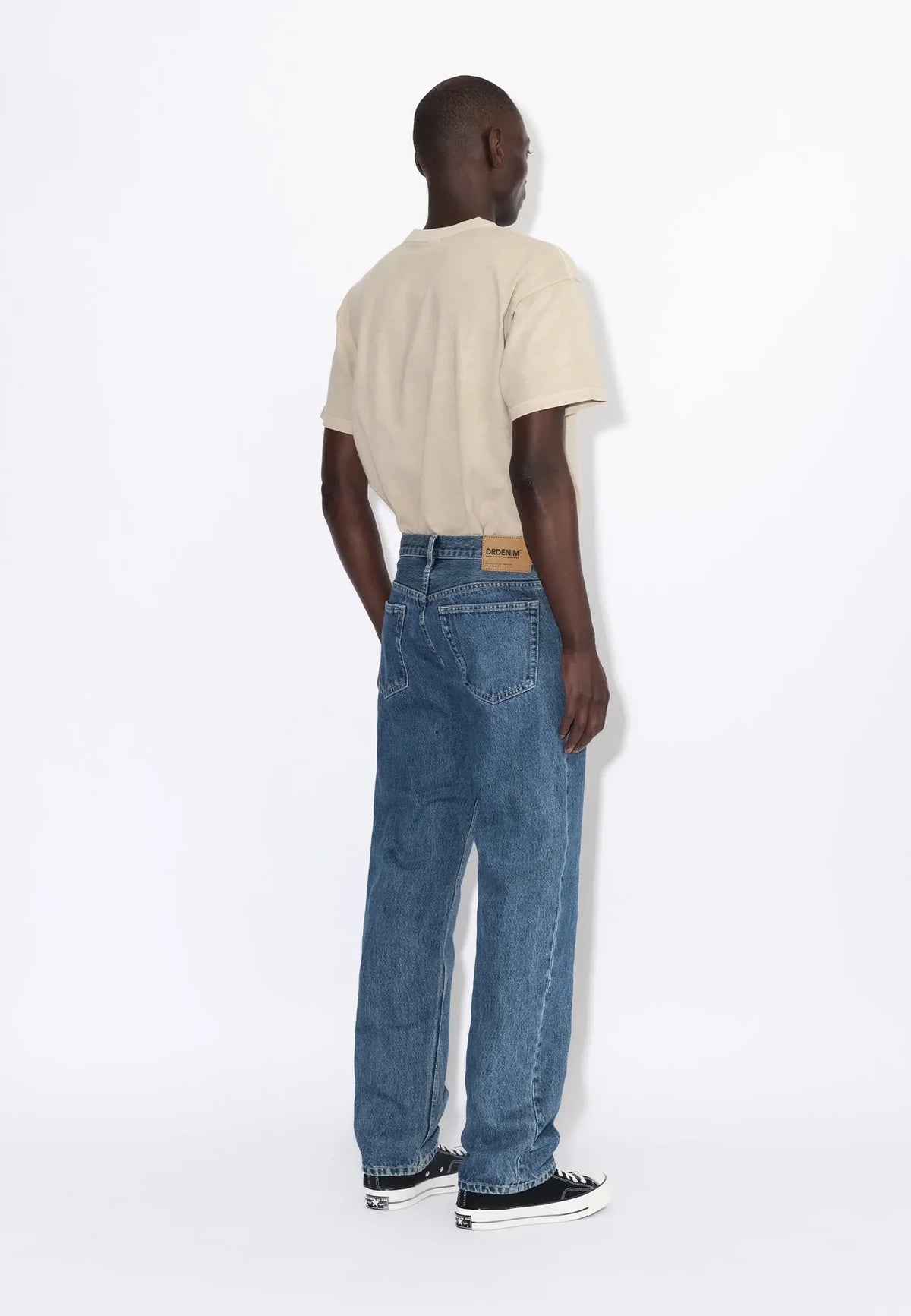 JEANS REGULAR FIT IN COTONE BLU MEDIO RETRO
