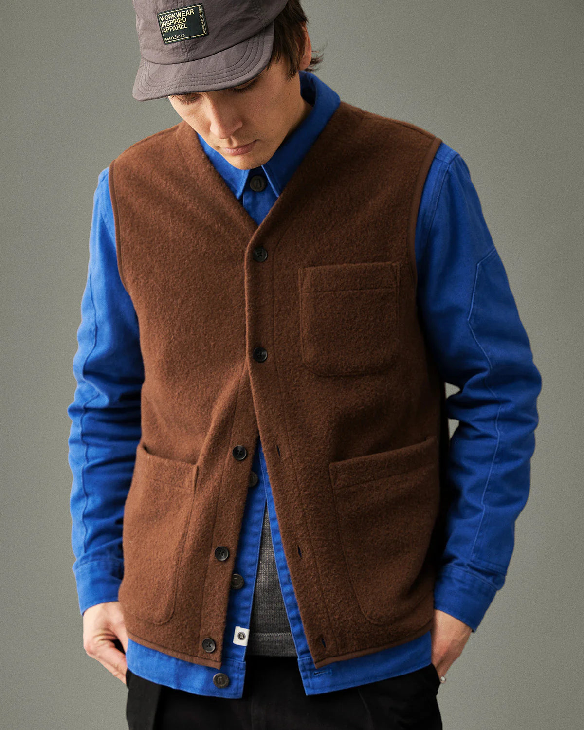OVERSHIRT IN TWILL BLUETTE