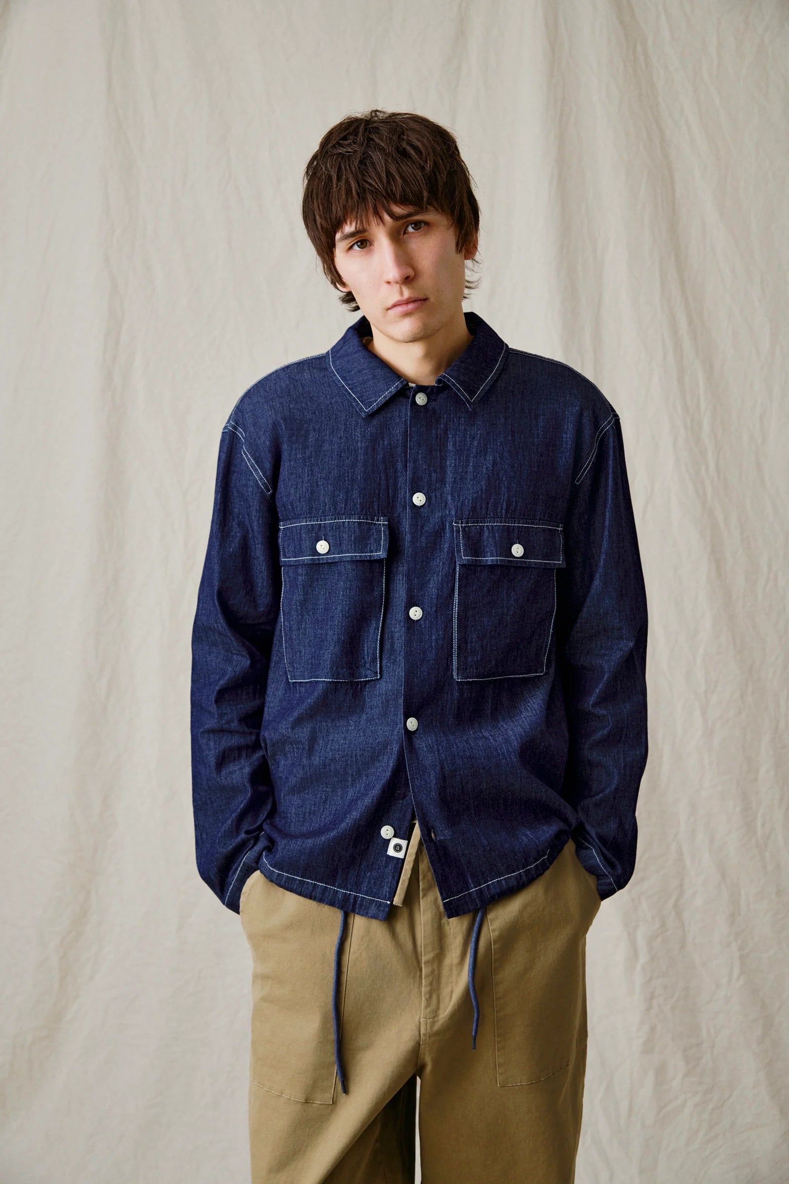 OVERSHIRT IN DENIM BLU