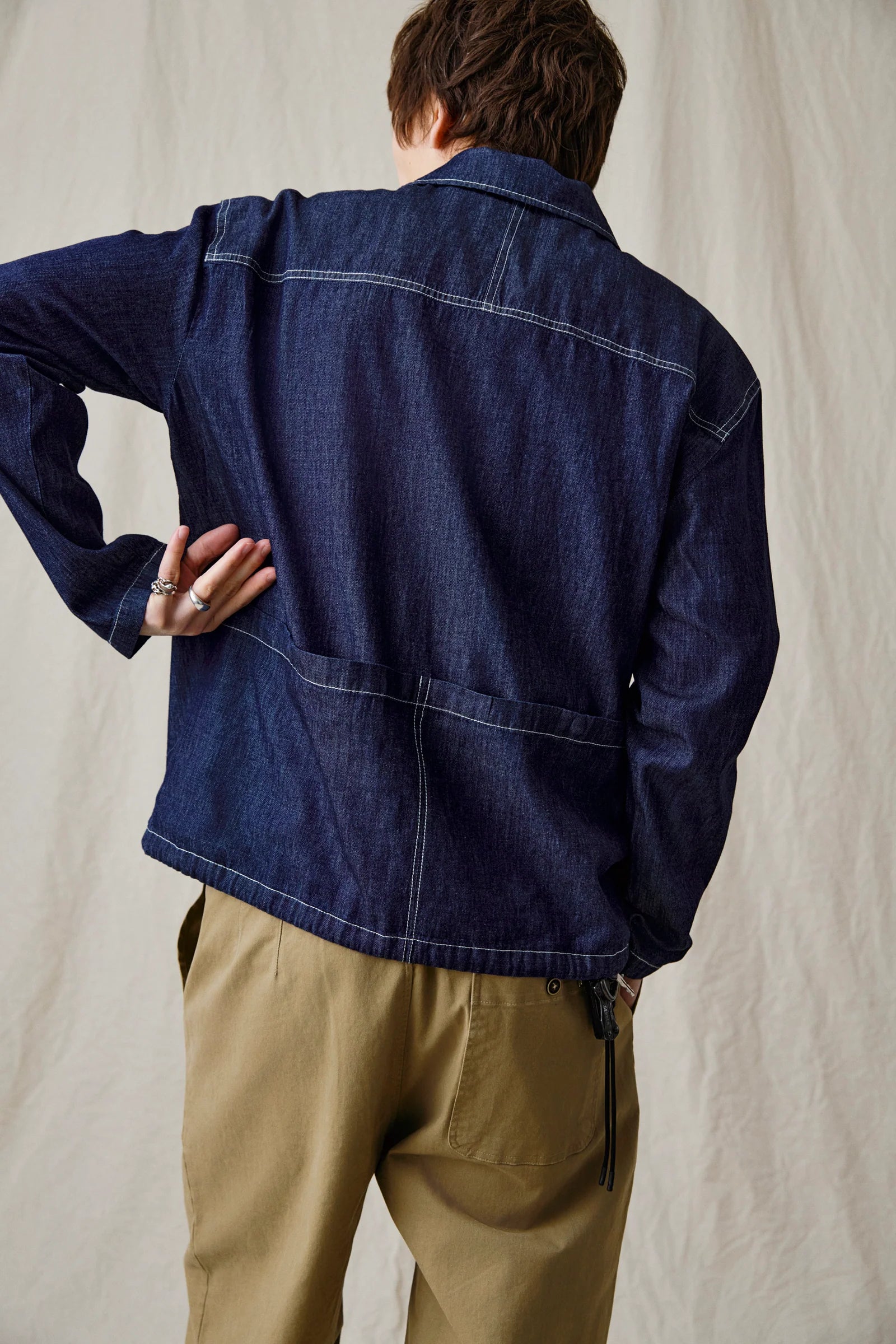 OVERSHIRT IN DENIM BLU