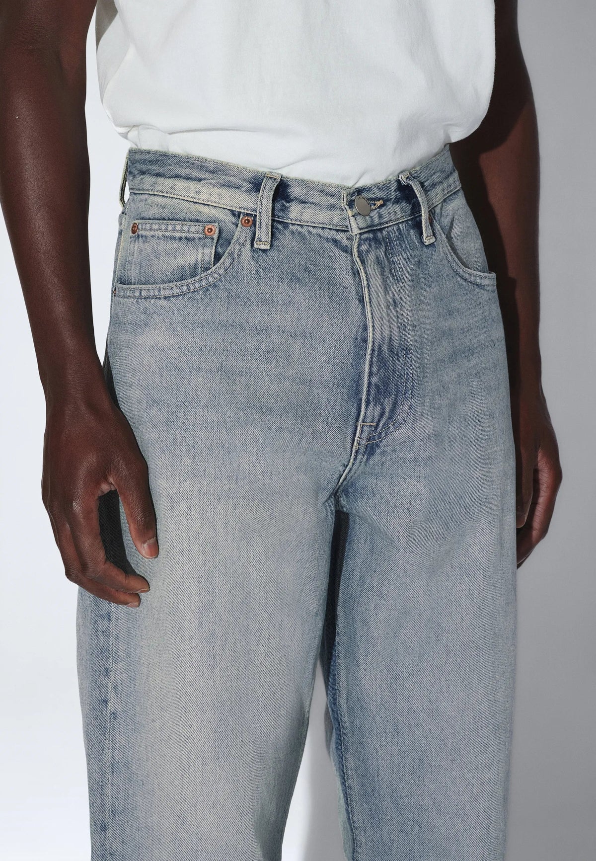 JEANS RELAXED FIT IN COTONE DRIFT LIGHT USED