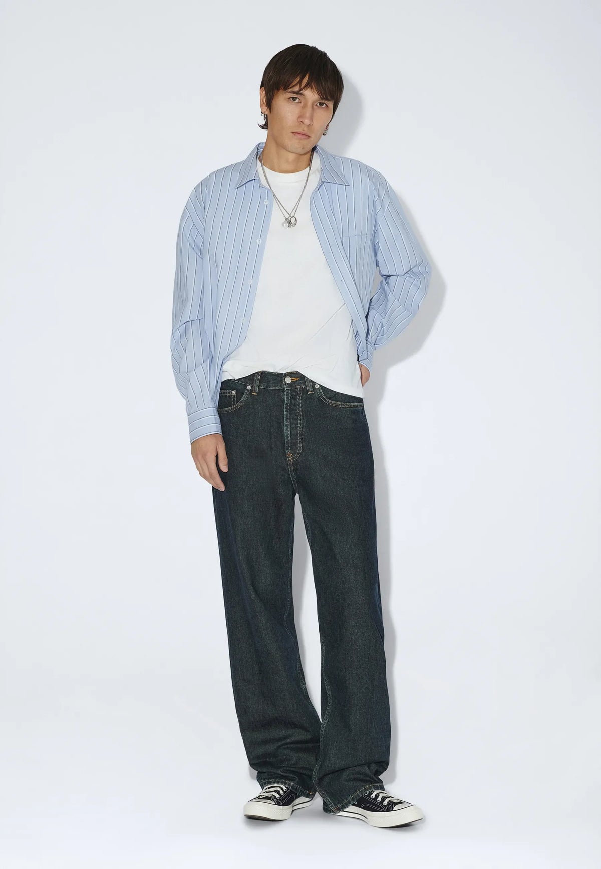 JEANS RELAXED FIT IN COTONE KODIAK DARK RETRO