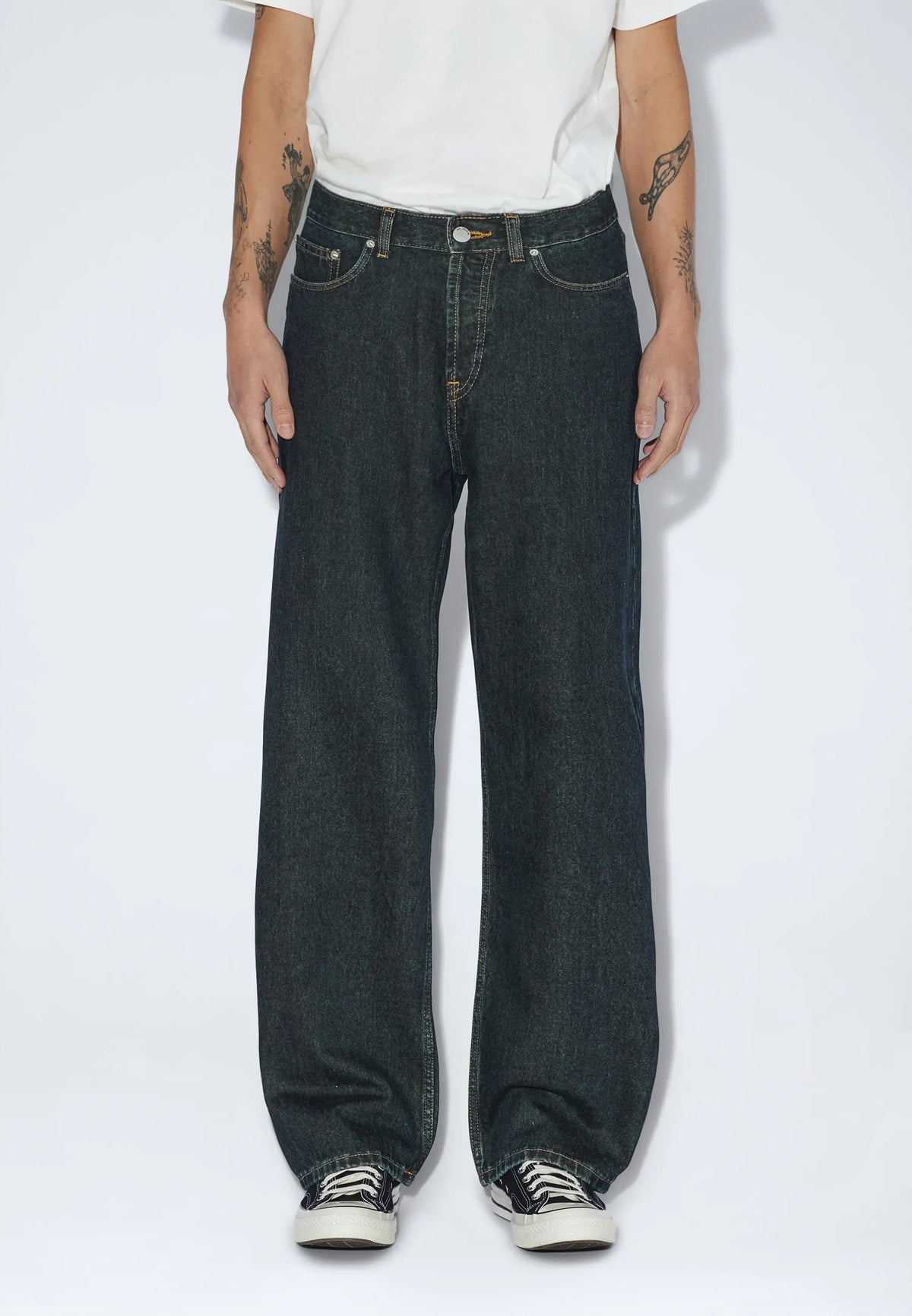 JEANS RELAXED FIT IN COTONE KODIAK DARK RETRO