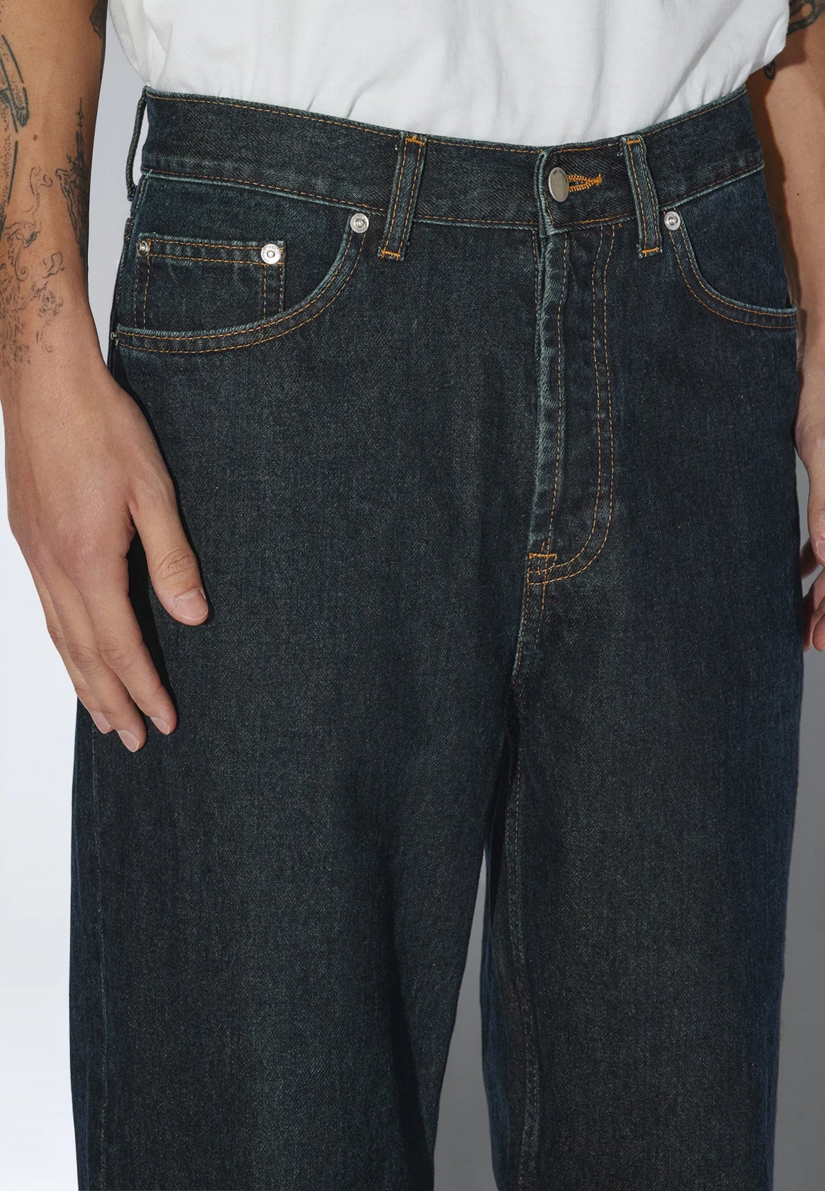 JEANS RELAXED FIT IN COTONE KODIAK DARK RETRO