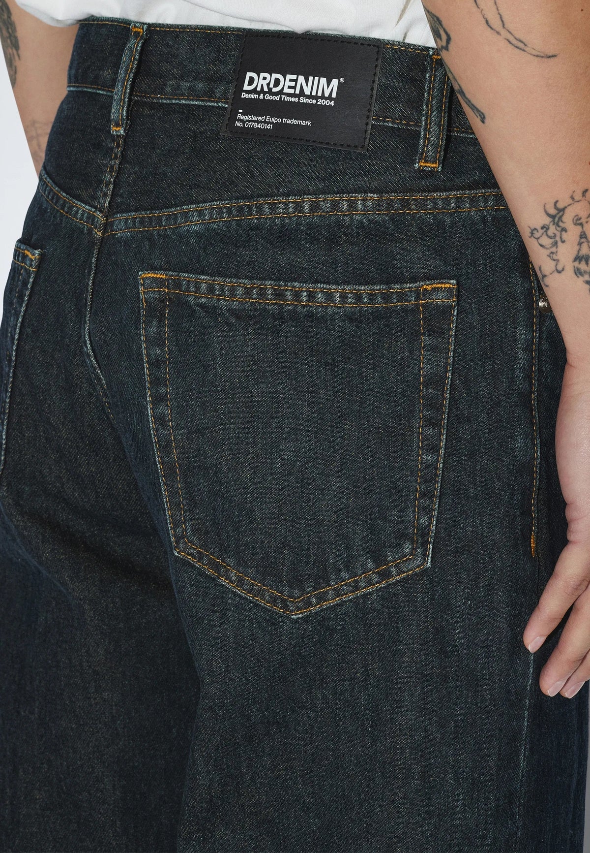 JEANS RELAXED FIT IN COTONE KODIAK DARK RETRO