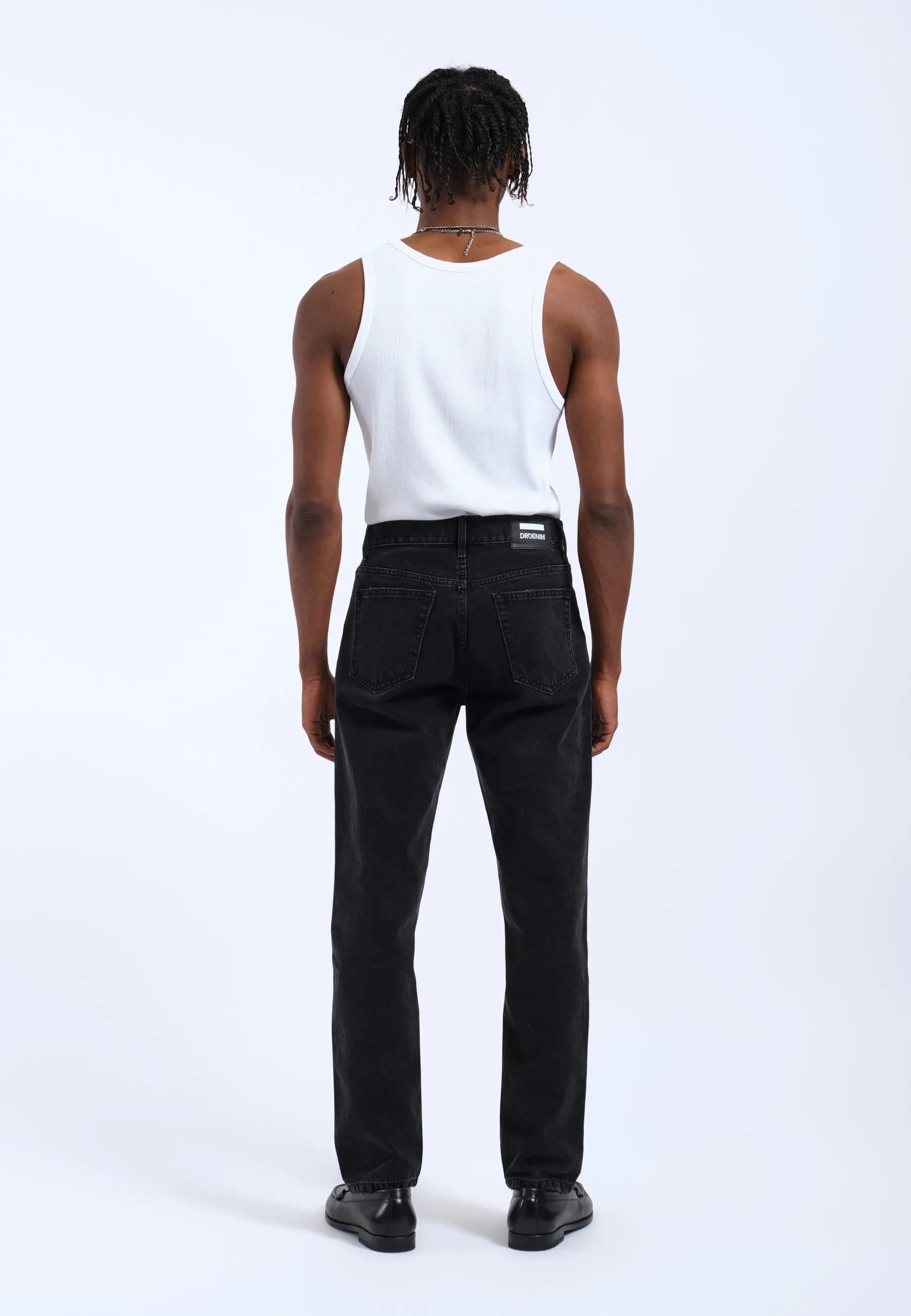 DENIM REGULAR FIT NERO SLAVATO