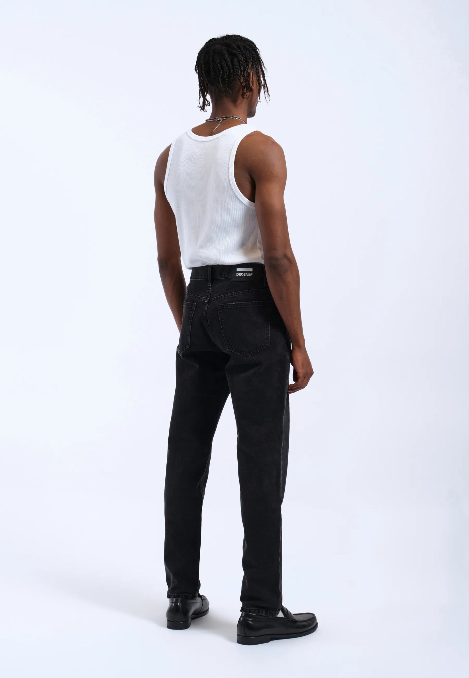 DENIM REGULAR FIT NERO SLAVATO