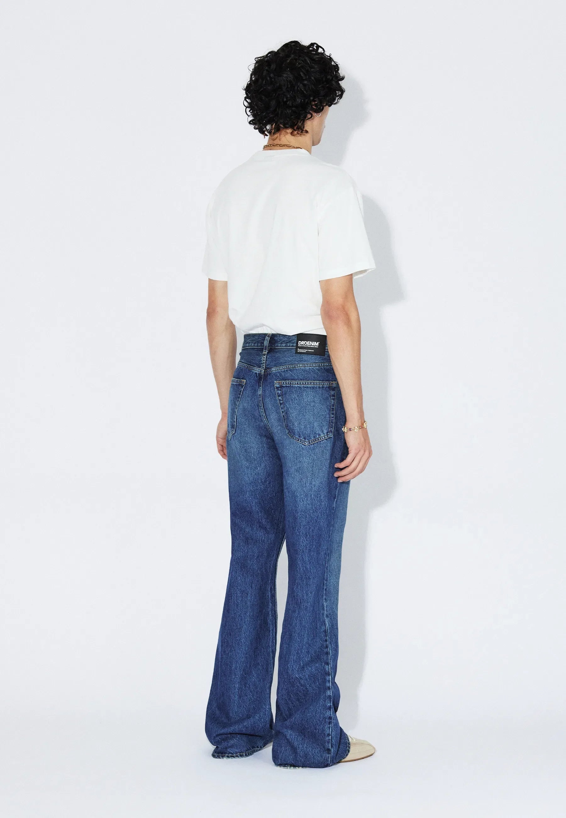 JEANS BOOTCUT RELAXED FIT IN COTONE BLU SCURO VINTAGE