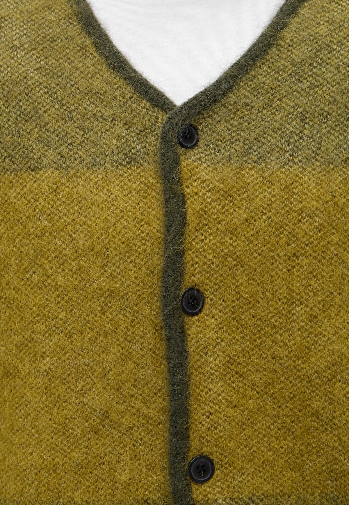 CARDIGAN A BLOCCHI IN MAGLIA VERDE