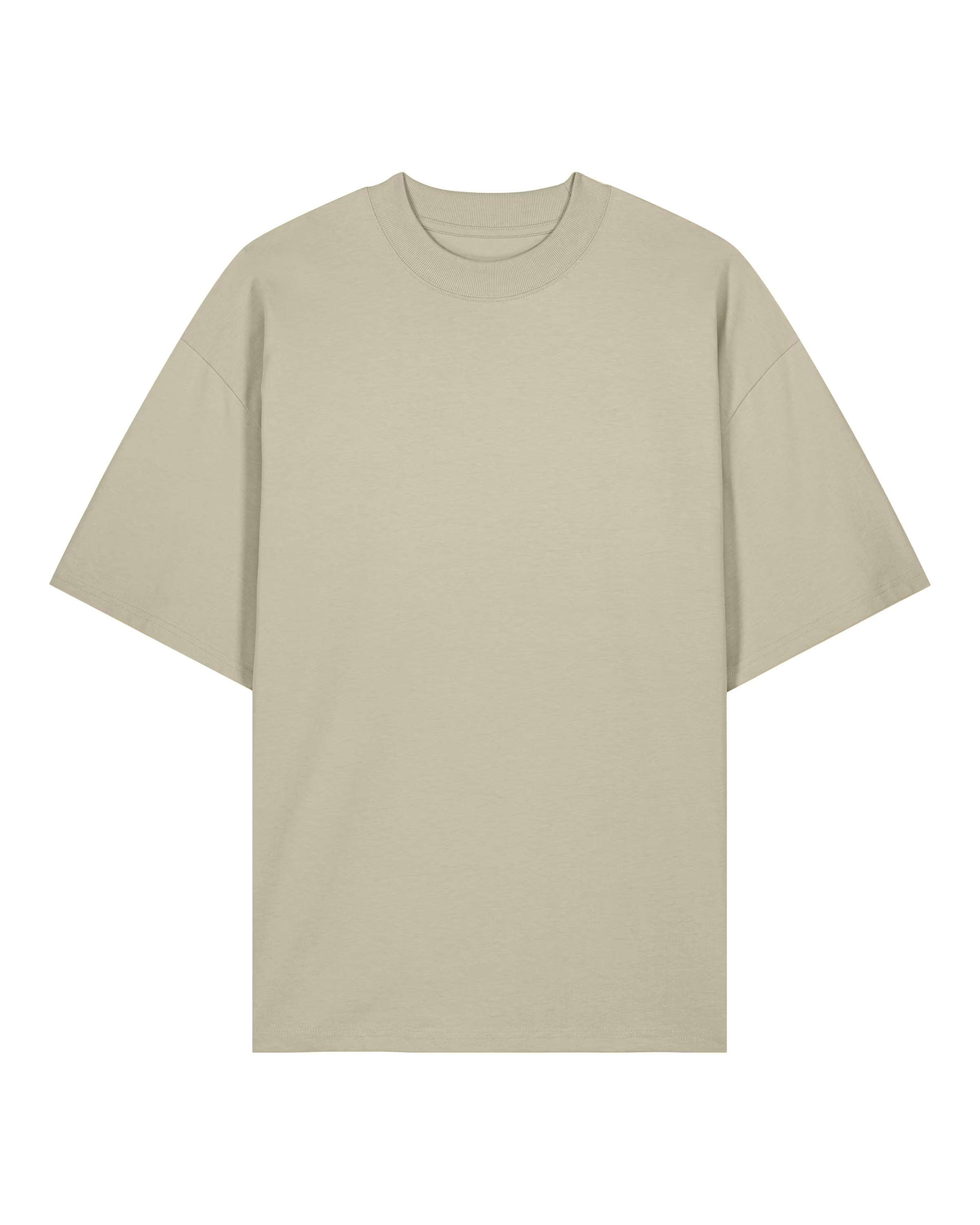 T-SHIRT BOX FIT IN COTONE KHAKI