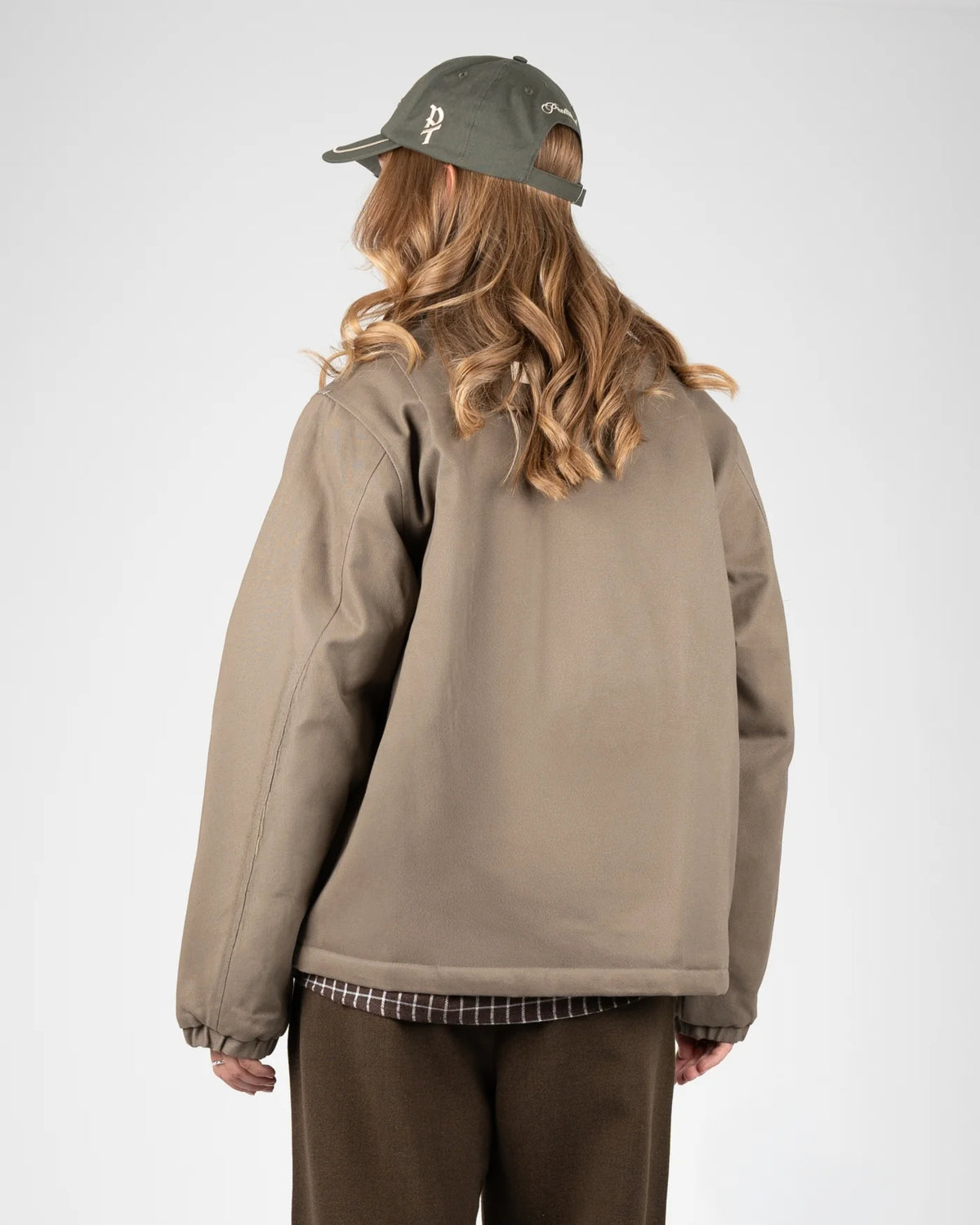 GIACCA CON FIBBIE REGULAR FIT VERDE CENERE
