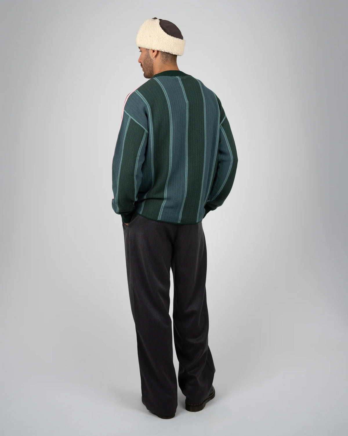 PANTALONI IN COTONE GRIGIO SCURO