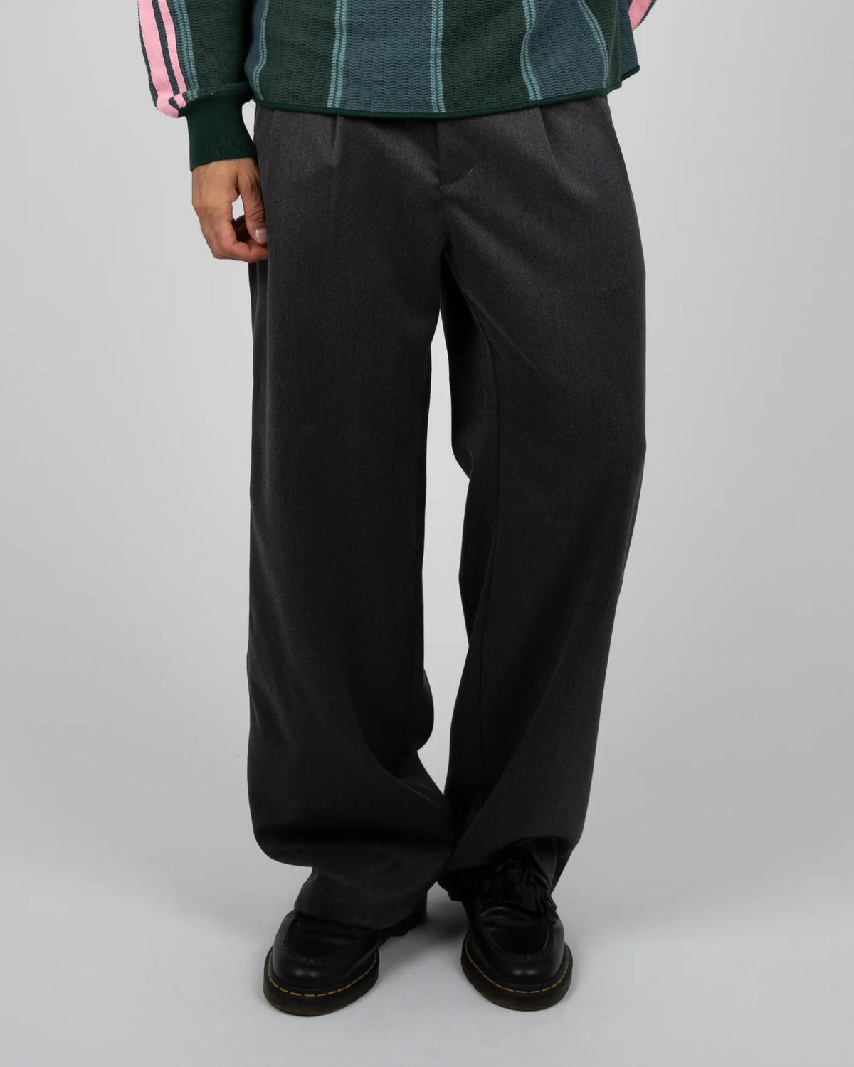 PANTALONI IN COTONE GRIGIO SCURO