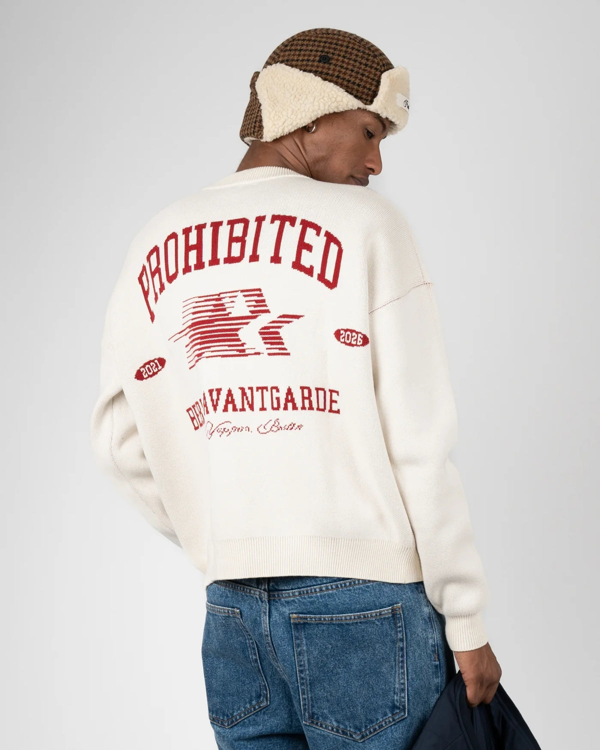MAGLIONE OVERSIZED FIT IN COTONE CREMA