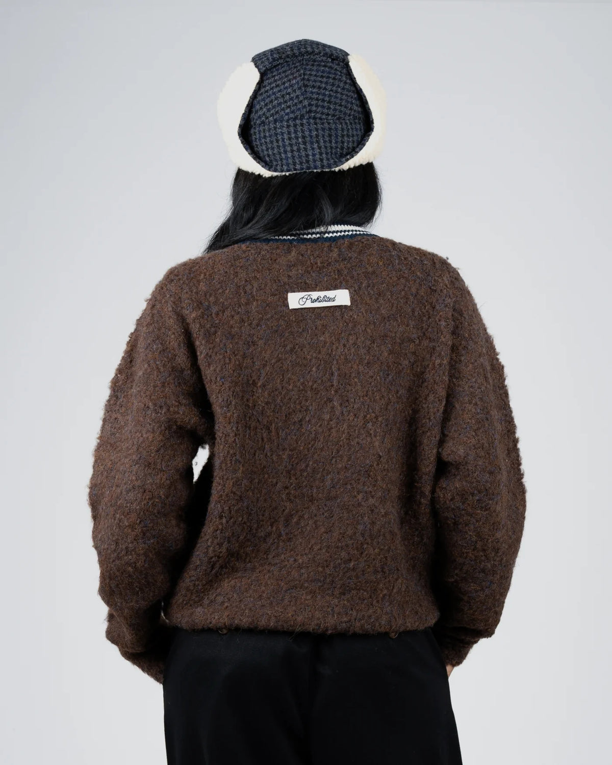 MAGLIONE FUZZY OVERSIZED FIT MARRONE