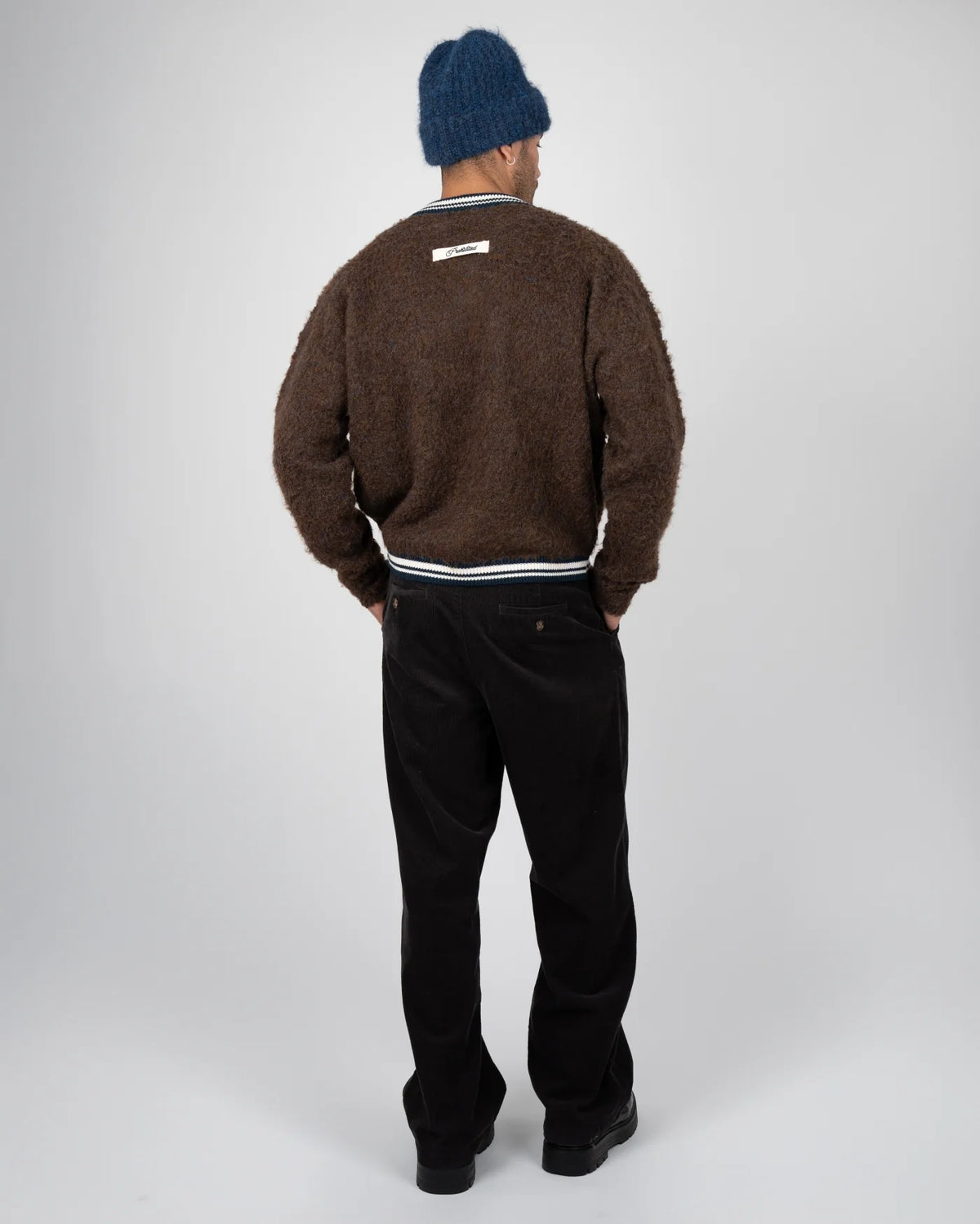 MAGLIONE FUZZY OVERSIZED FIT MARRONE