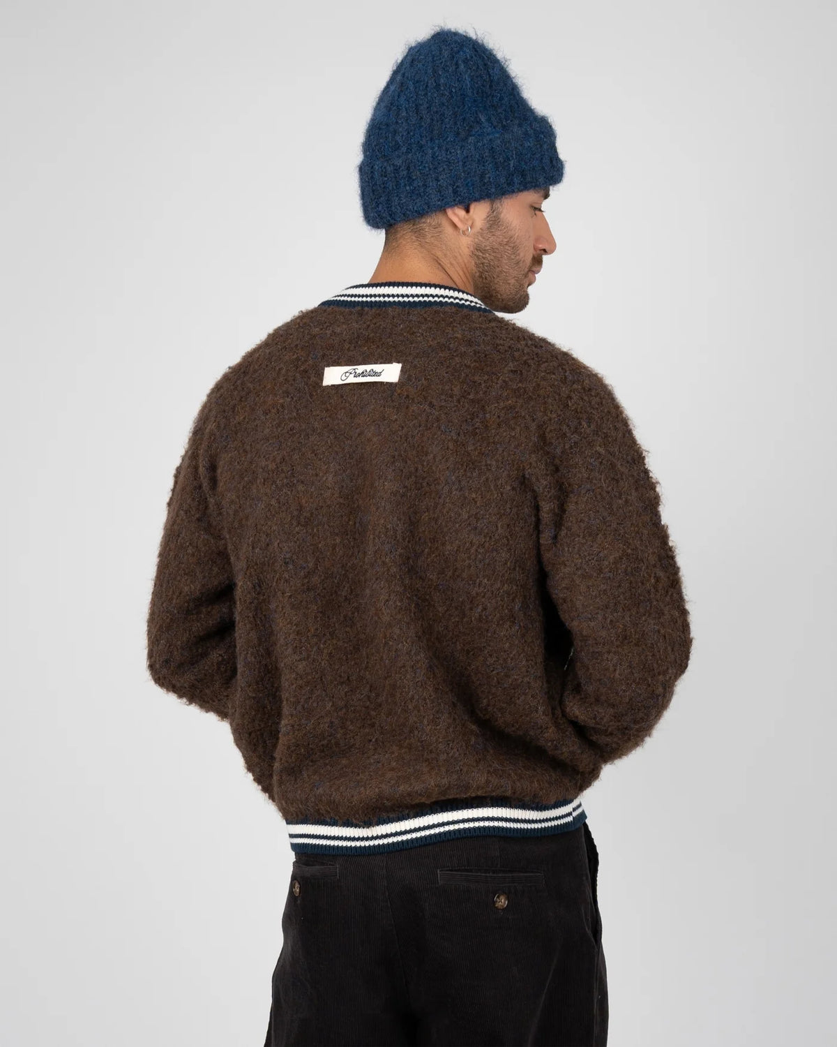 MAGLIONE FUZZY OVERSIZED FIT MARRONE