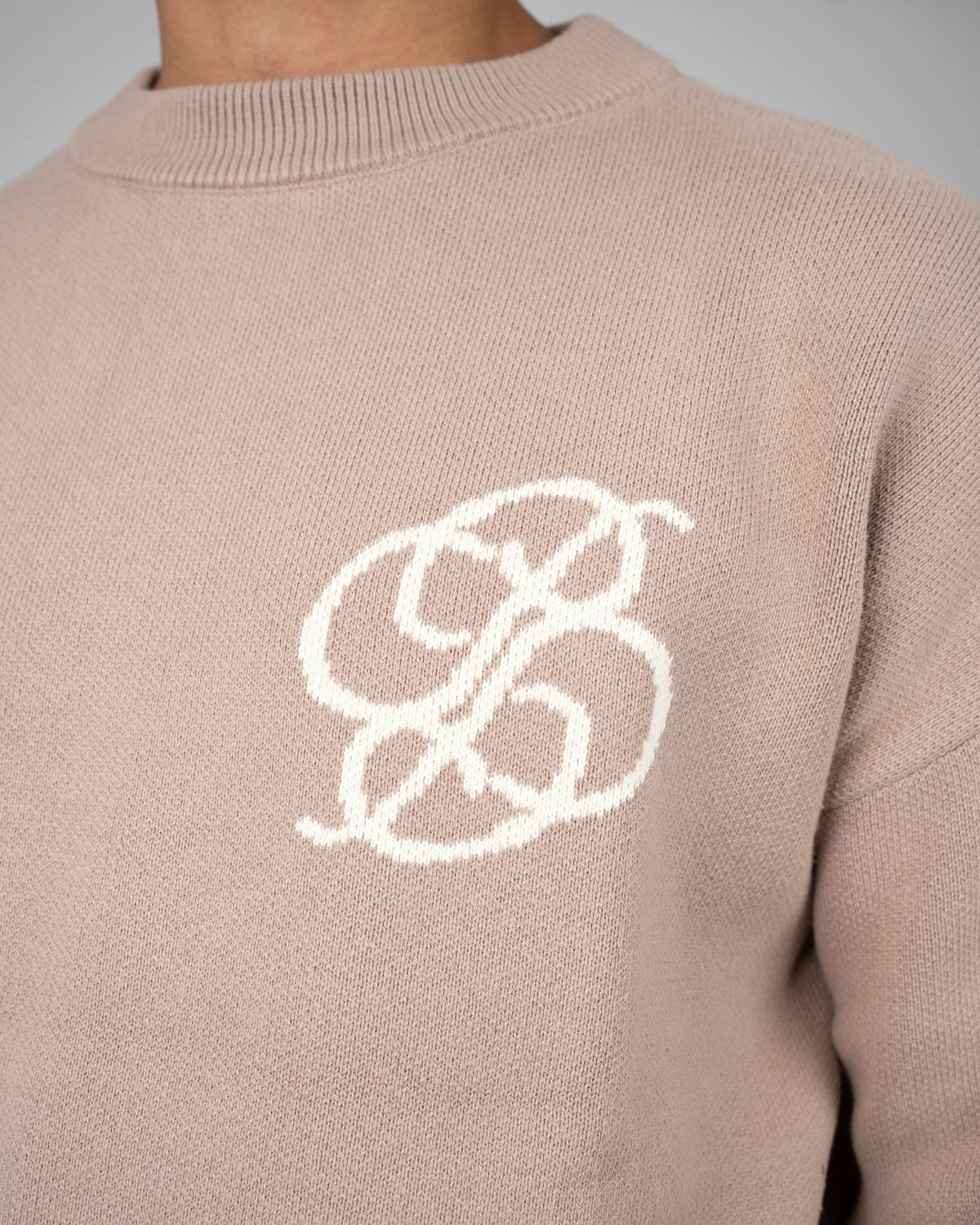 MAGLIONE OVERSIZED FIT IN COTONE STONE