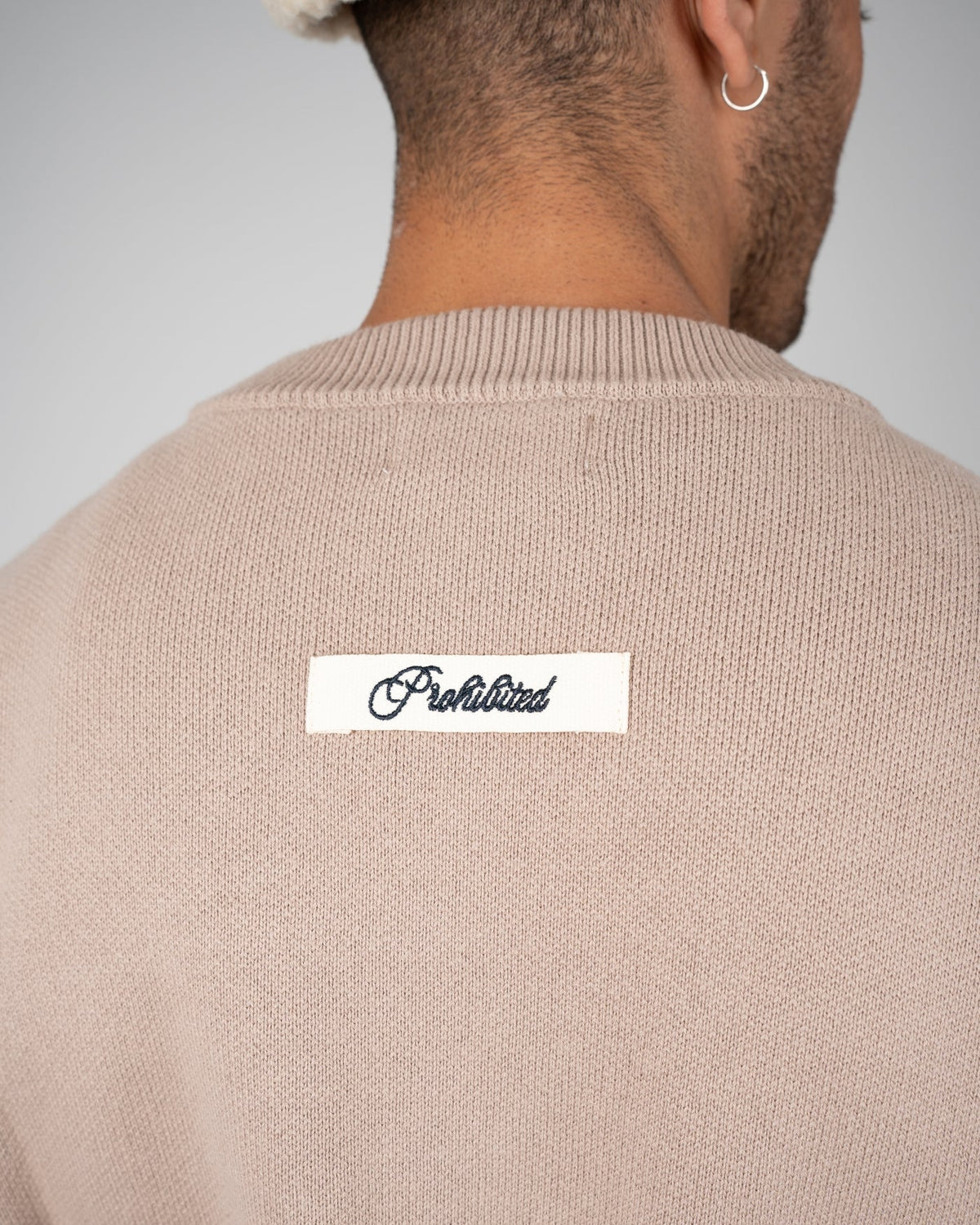 MAGLIONE OVERSIZED FIT IN COTONE STONE