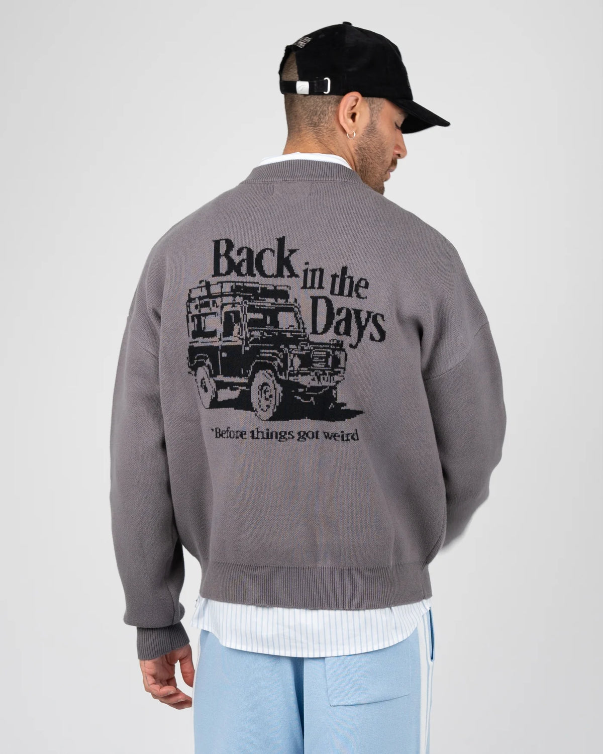 MAGLIONE OVERSIZED FIT IN COTONE GRIGIO