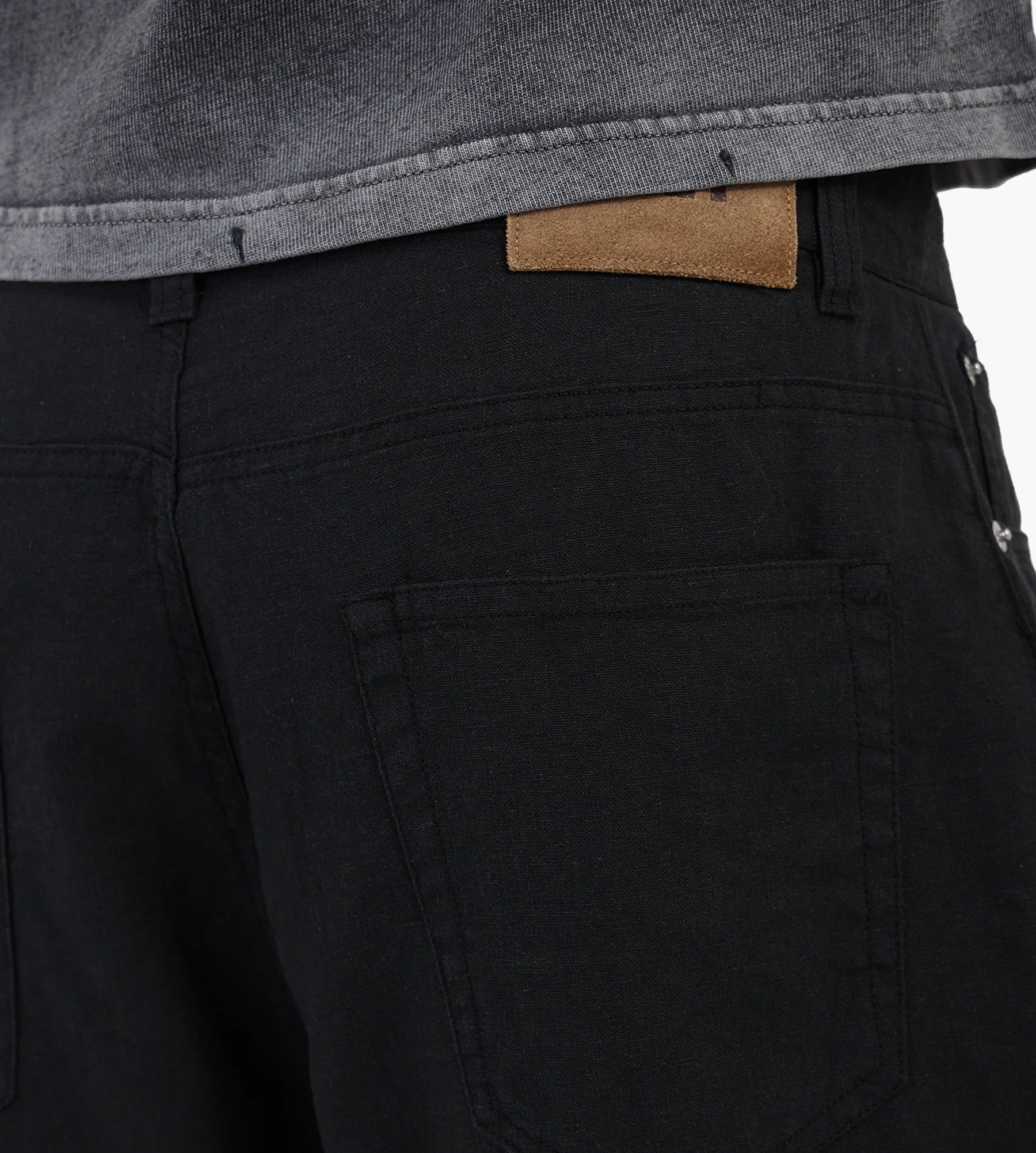 SHORTS BAGGY IN LINO NERO