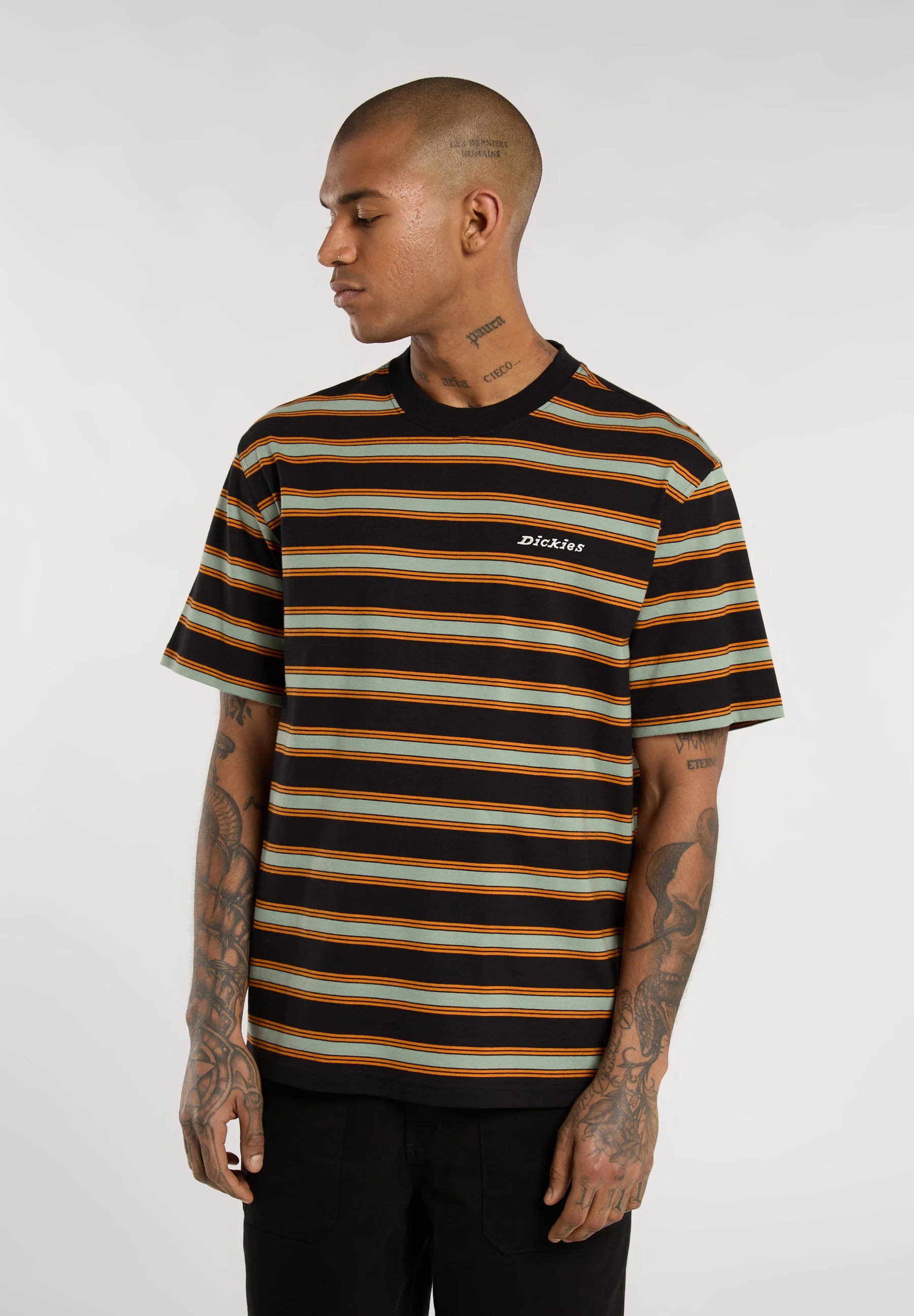 DICKIES - YORK STRIPE TEE SS BLACK