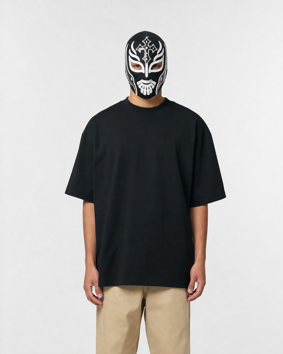 T-SHIRT BOX FIT IN COTONE NERO