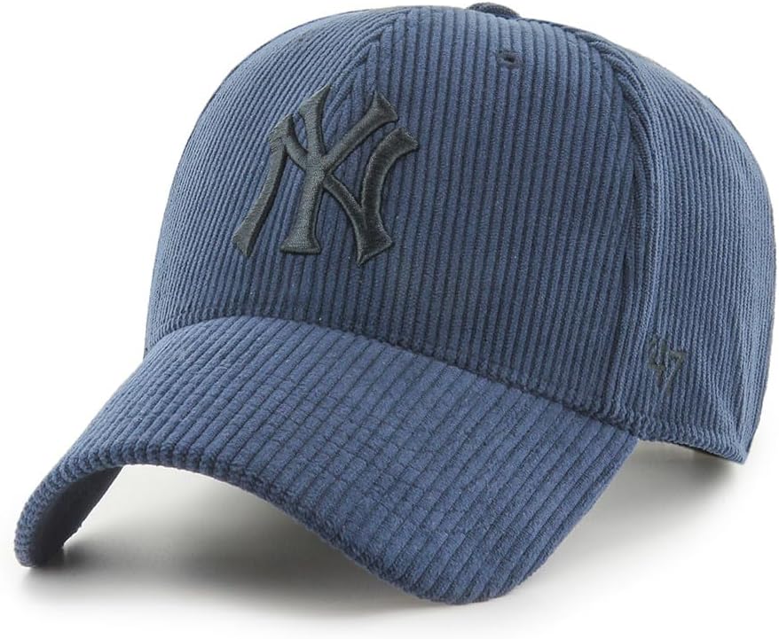 CAPPELLINO IN VELLUTO A COSTE BLU NAVY
