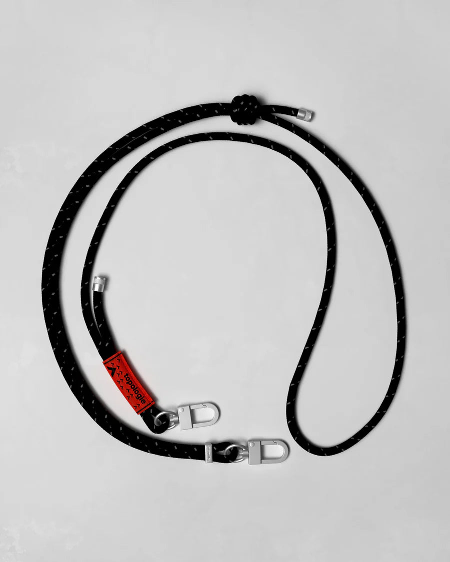 6.0MM ROPE STRAP NERO RIFLETTENTE