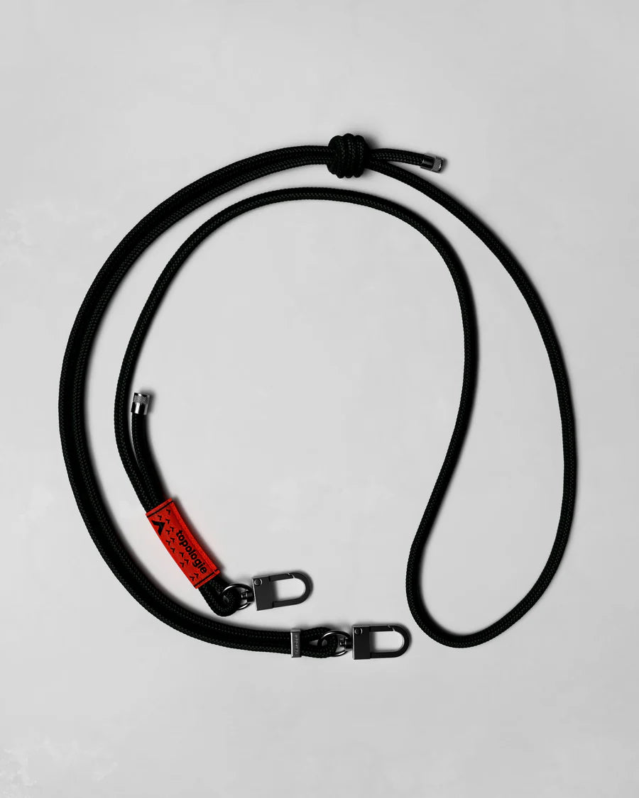 TOPOLOGIE - 6.0MM ROPE STRAP BLACK SOLID