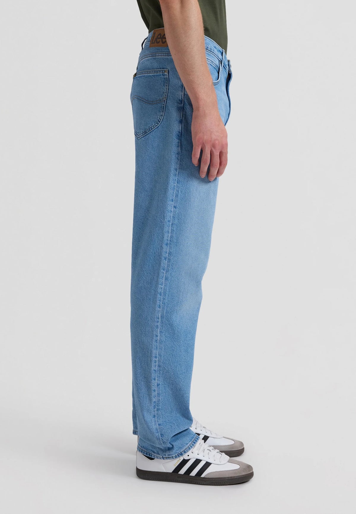 JEANS LOOSE STRAIGHT FIT IN COTONE SLEEPY BLU
