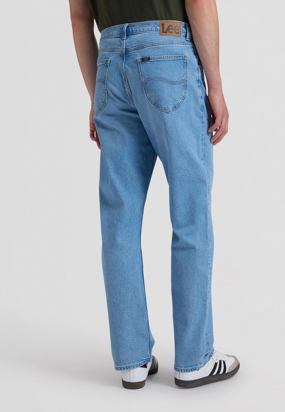 JEANS LOOSE STRAIGHT FIT IN COTONE SLEEPY BLU