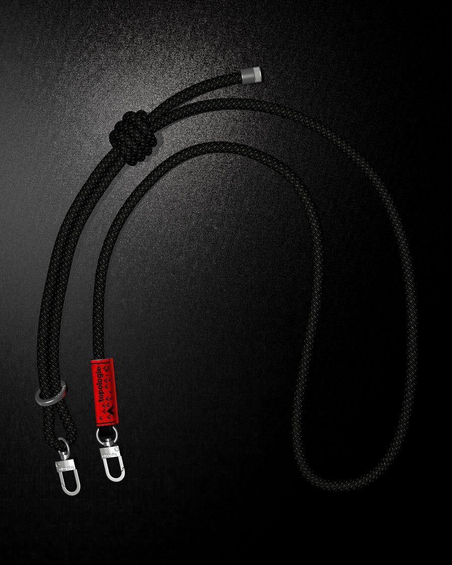TOPOLOGIE - 8.0MM ROPE STRAP FLASH BLACK