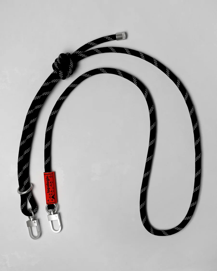 8.0MM ROPE STRAP NERO RIFLETTENTE