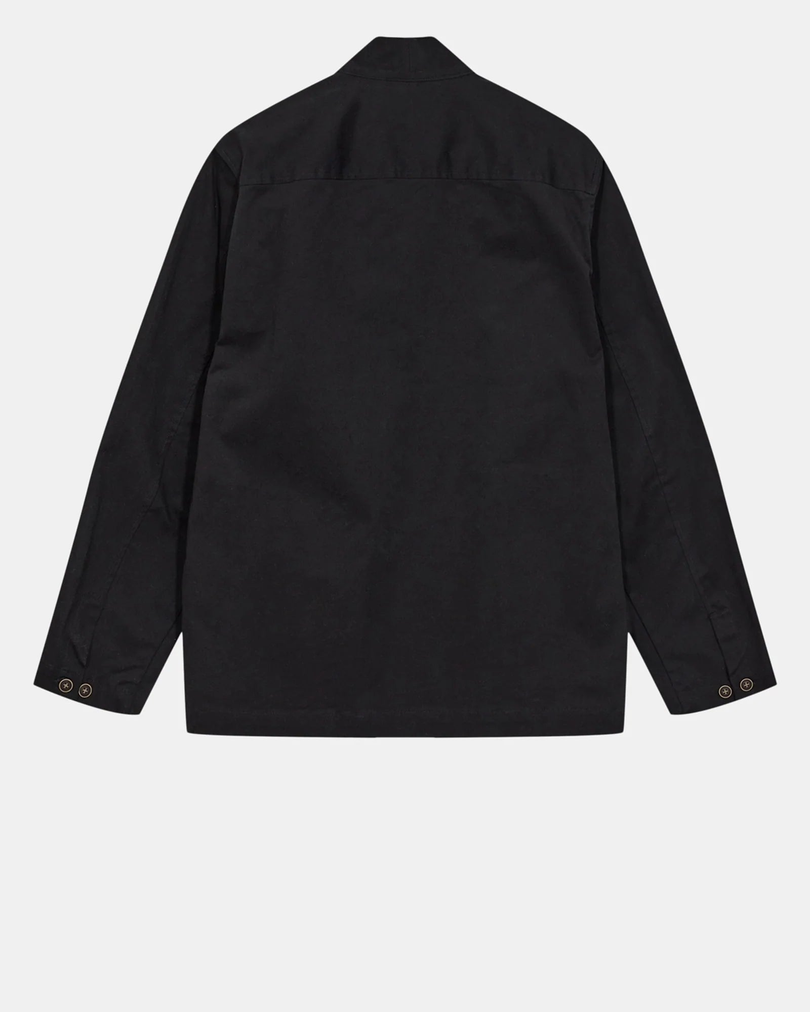 OVERSHIRT KIMONO IN COTONE NERO CAVIALE