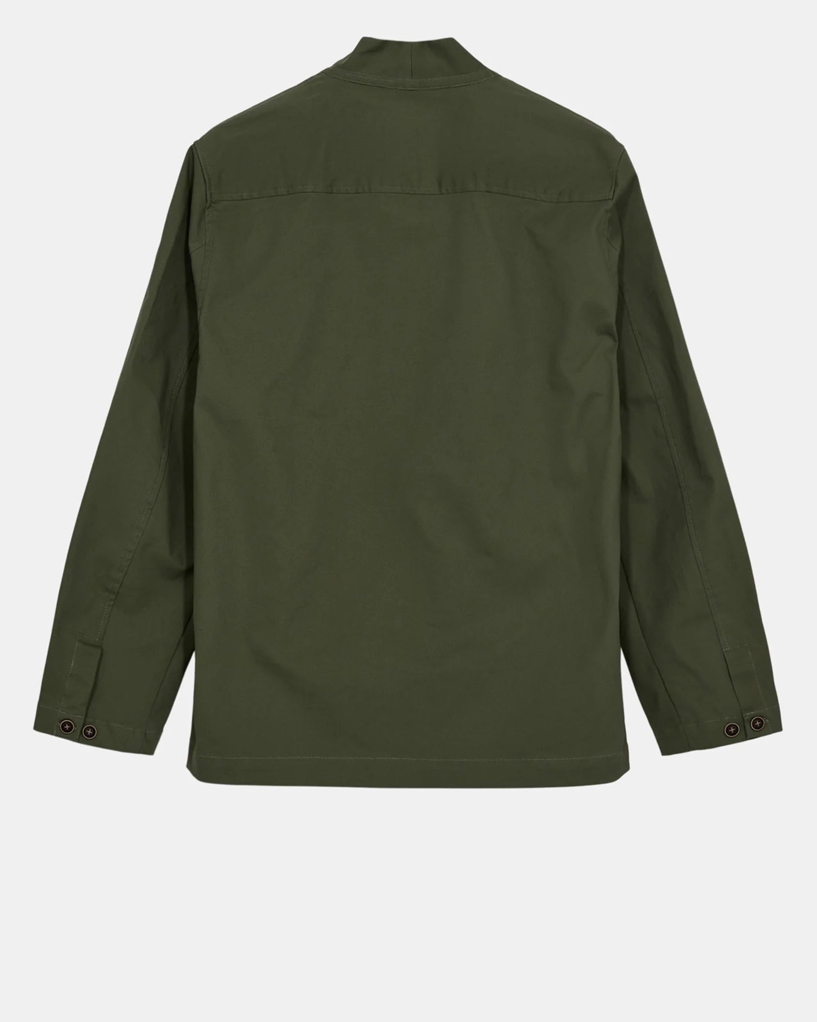 OVERSHIRT KIMONO IN COTONE VERDE OLIVA