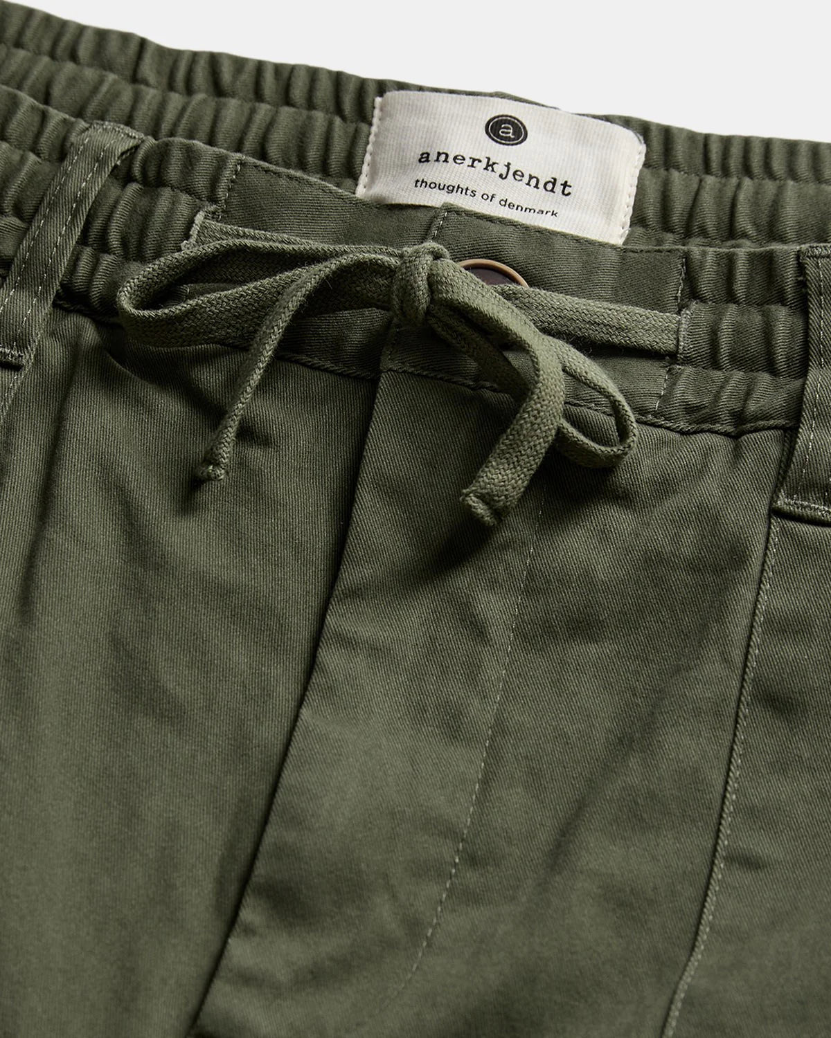 PANTALONI IN COTONE VERDE OLIVA