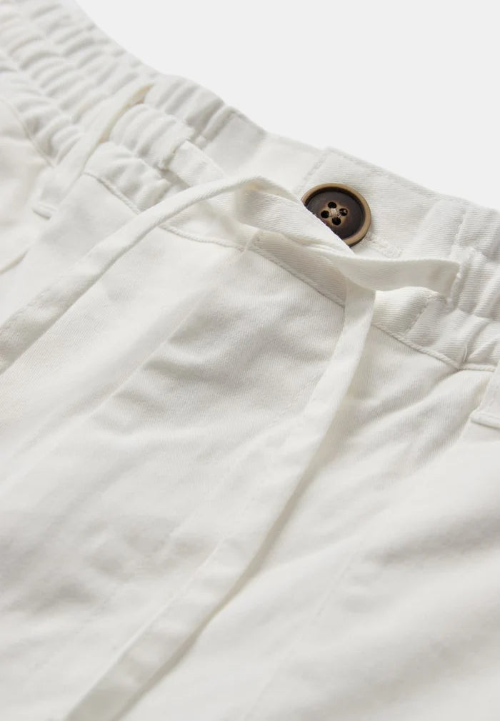 PANTALONI IN COTONE ECRU