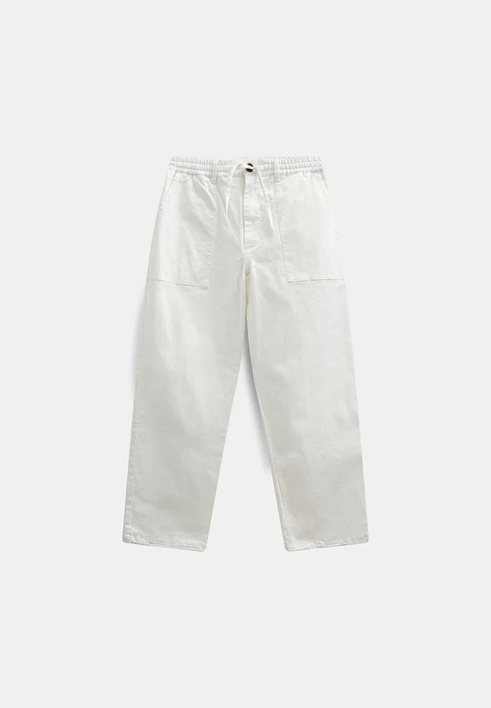 PANTALONI IN COTONE ECRU