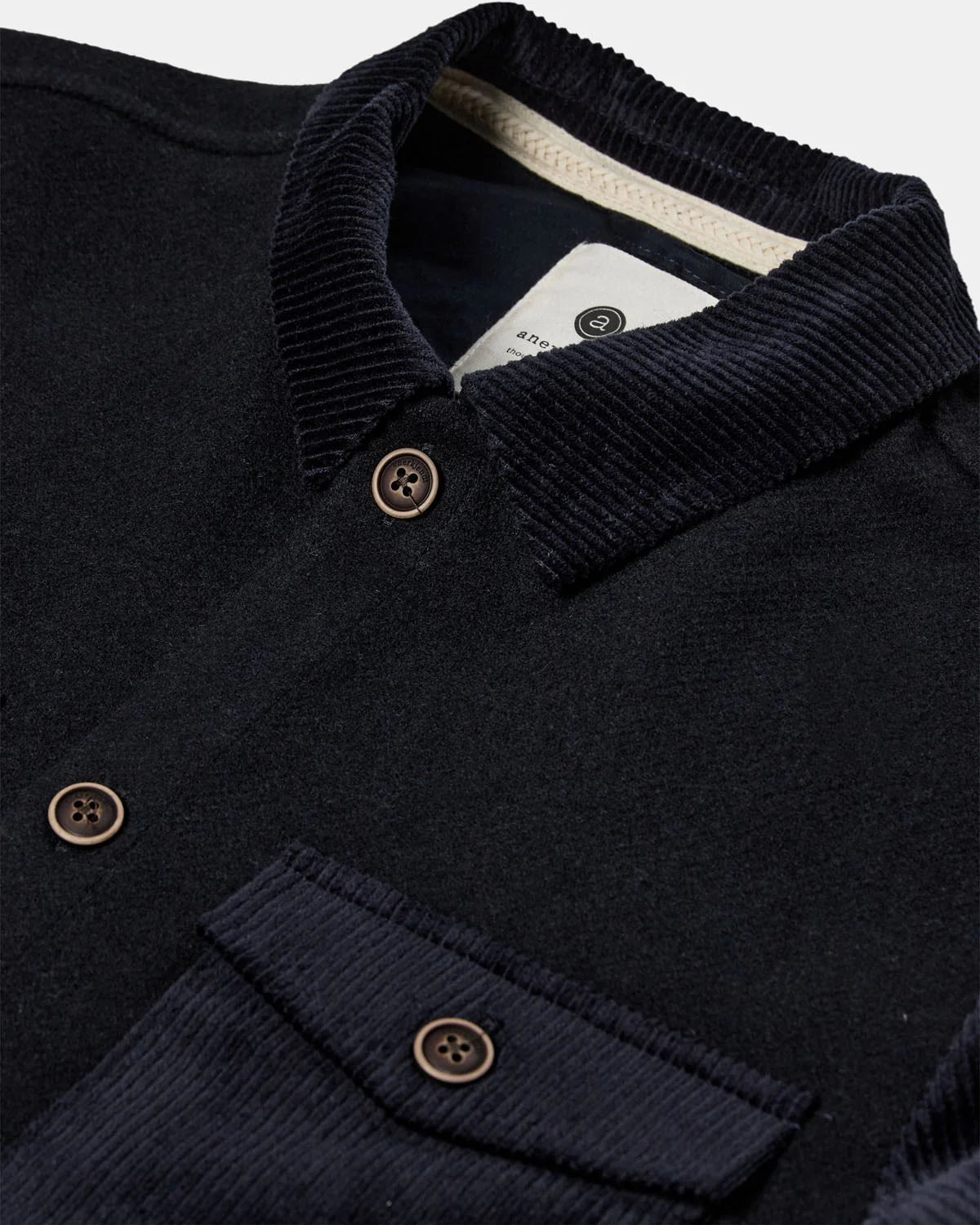 OVERSHIRT IN LANA COTTA E VELLUTO