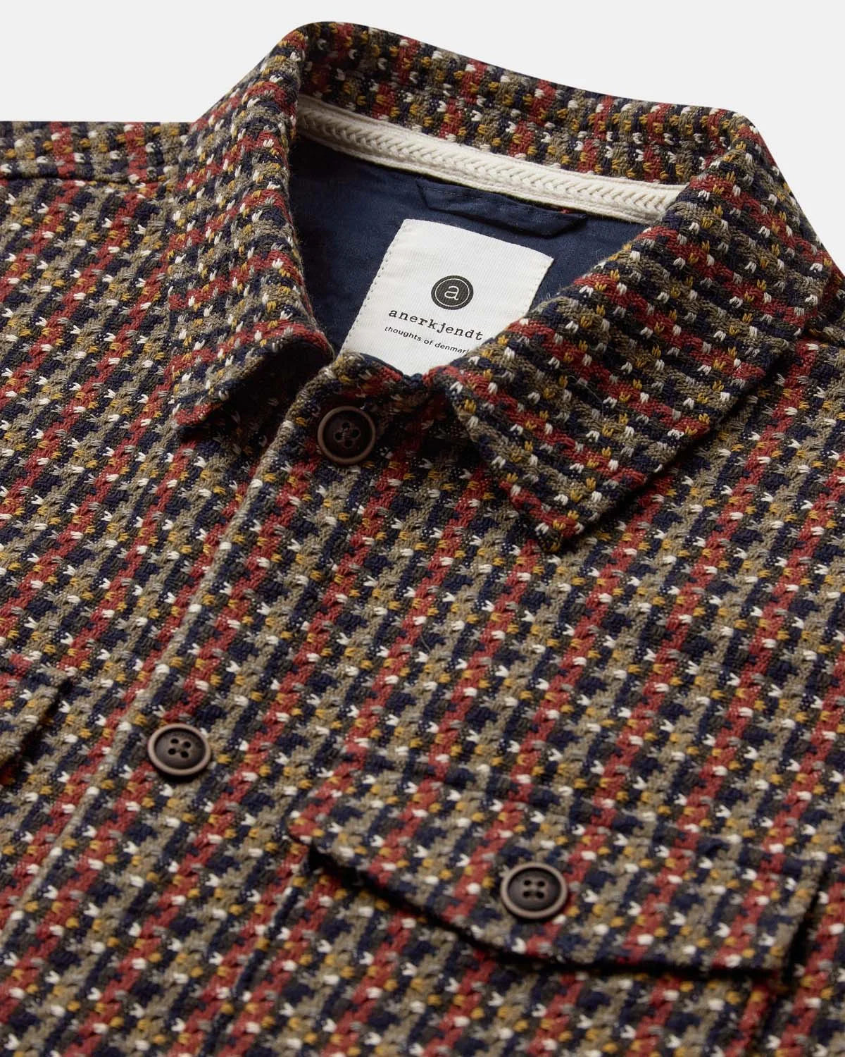 OVERSHIRT PIED DE POULE MISTO LANA