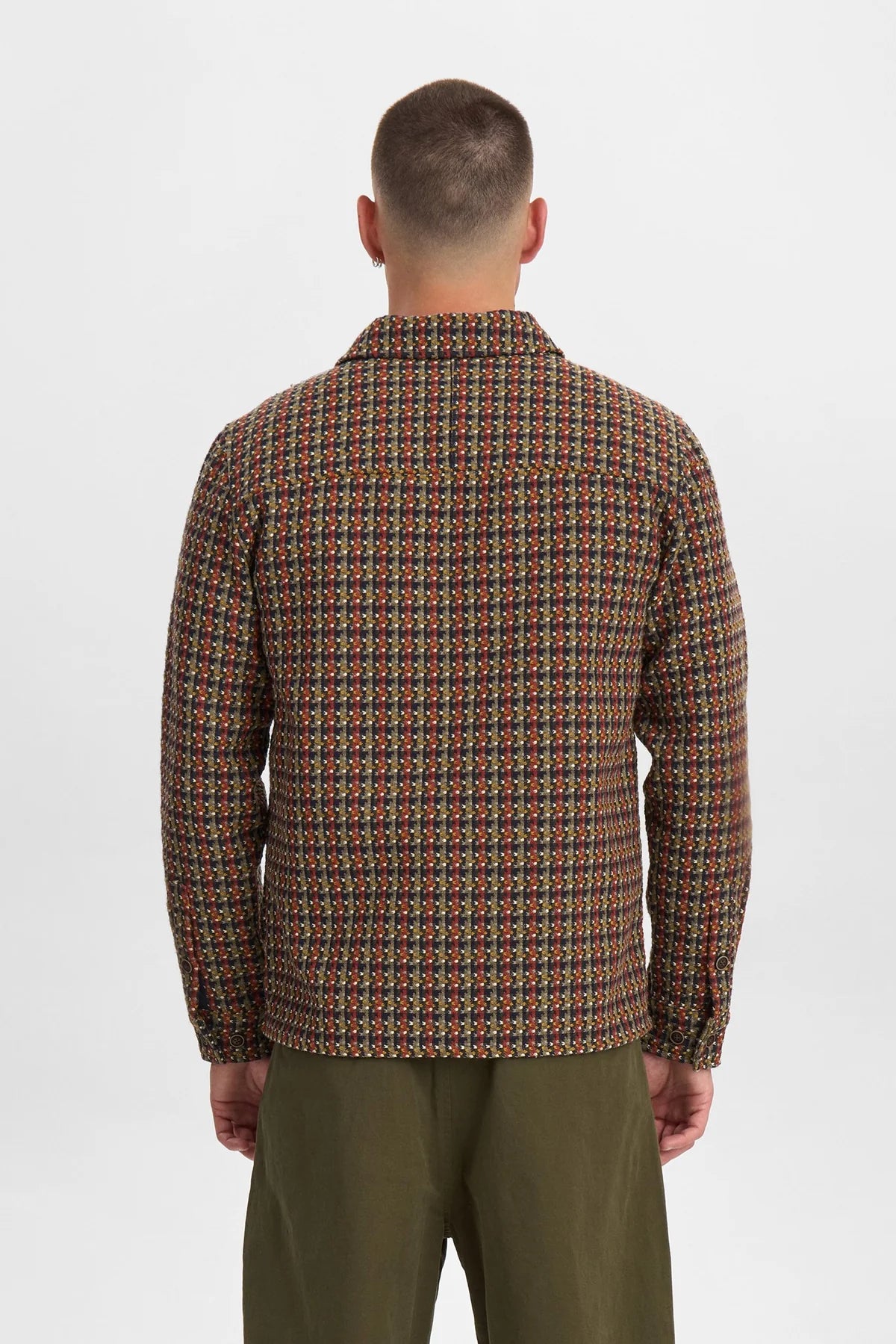 OVERSHIRT PIED DE POULE MISTO LANA